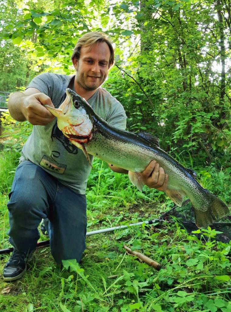 Prof. Florian Machill Regenbogenforelle 68 cm Pegnitz